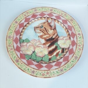 🔥Andrea by Sadek The Meow Collection Collectors Plate (Small Chip On Back)